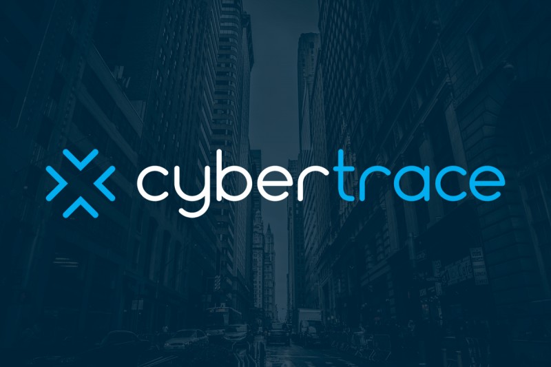 Logo and identity design for Cybertrace, a company that assists individuals and organisations targeted by malicious email.