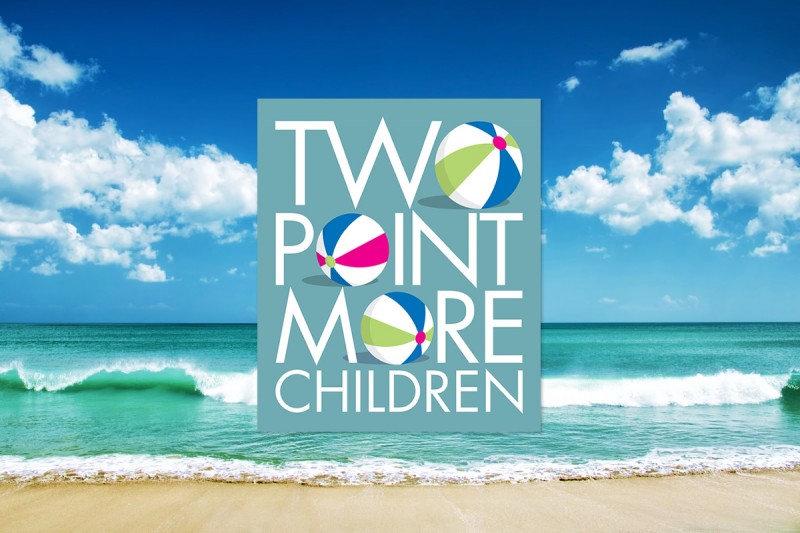 Logo design for Two Point More Children, an online travel company.