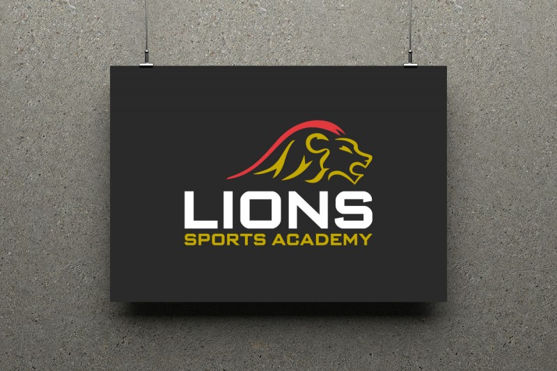 Identity design for Lions Sports Academy.