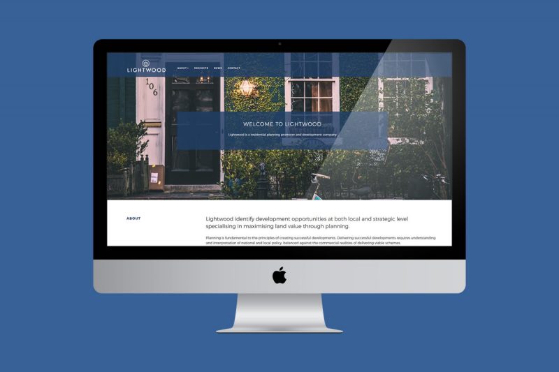 Website design for a property development group.